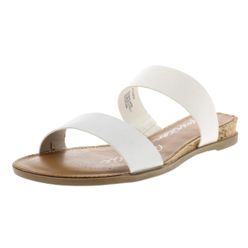 American Rag Womens Easten Metallic Slide Flat Sandals