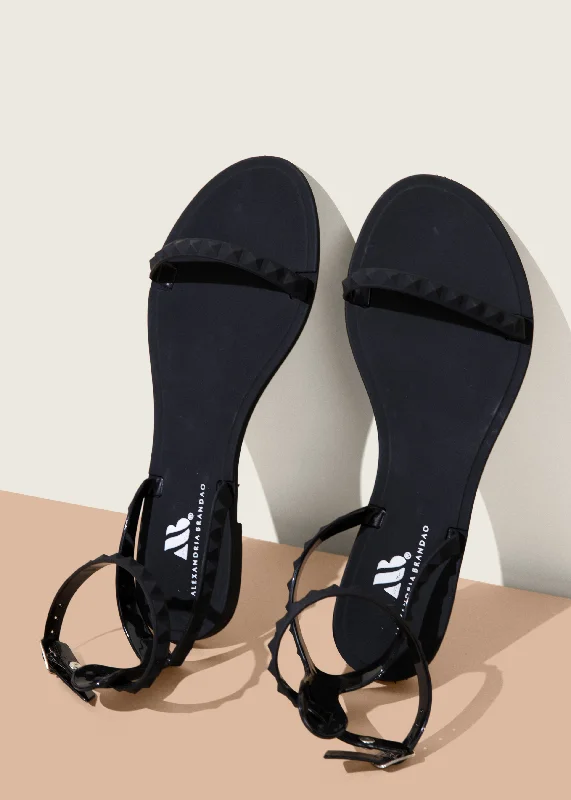 **NEW** Aria Matte Black Sandals