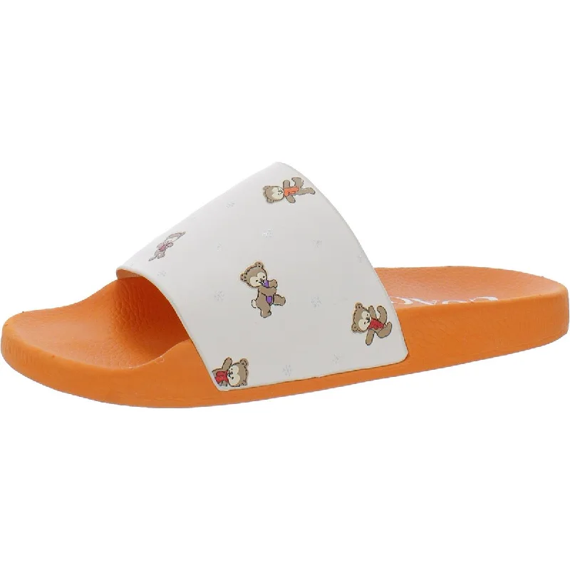 Coach Womens Udele Printed Slide Sandals