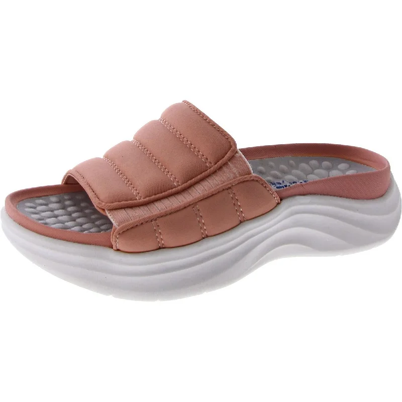 Dr. Scholl's Shoes Womens Feel Free Open Toe Slip On Slide Sandals