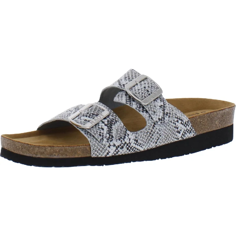 Naot Womens Santa Barbara  Leather Footbed Sandals Slide Sandals