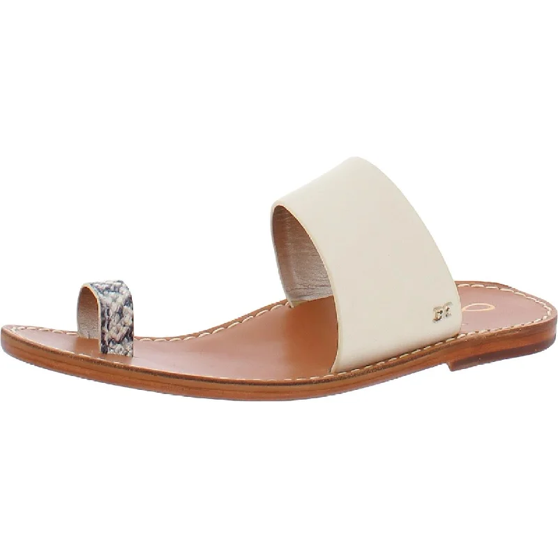 Sam Edelman Womens MAXY Leather Slide Sandals