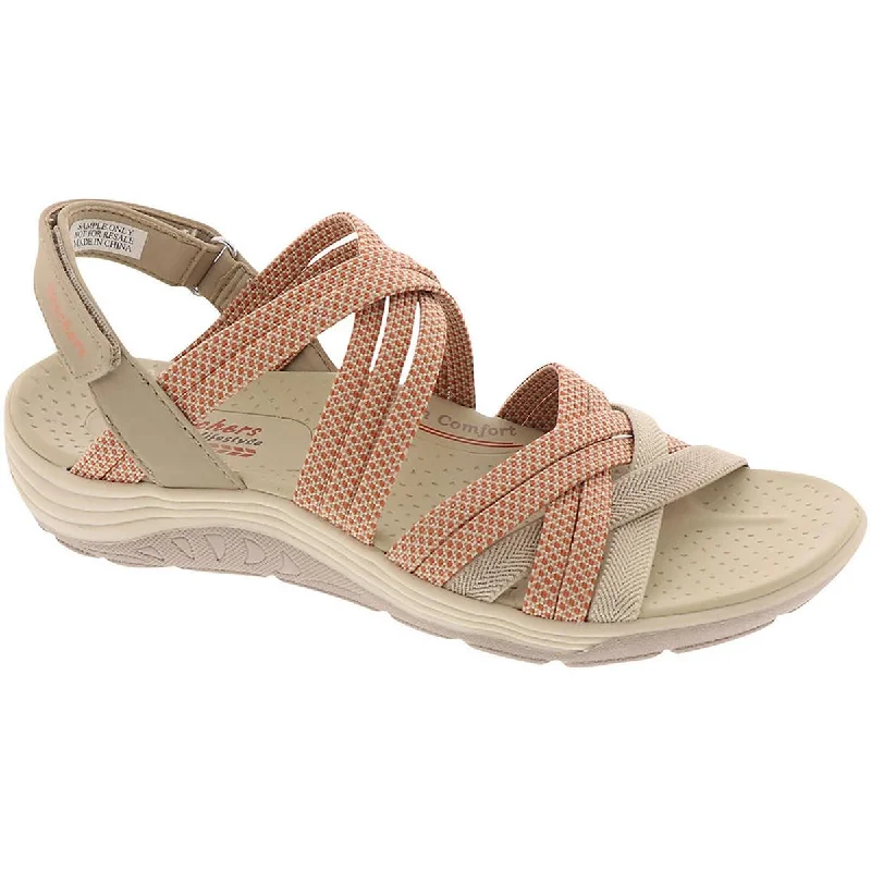 Skechers Womens Reggae Cup-Smitten By You Strappy Slingback Sport Sandals