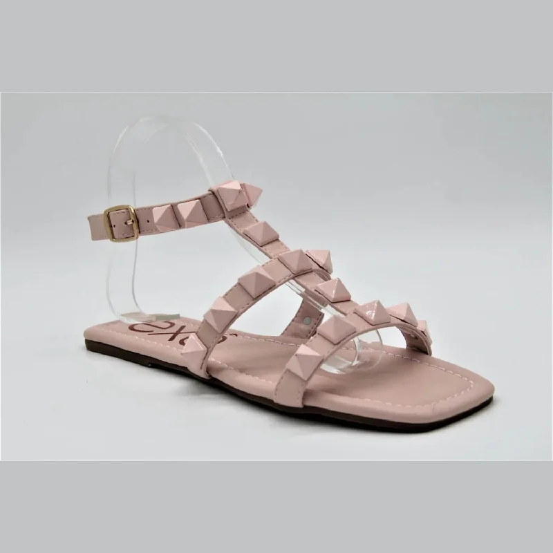 Studded Sandals In Pink