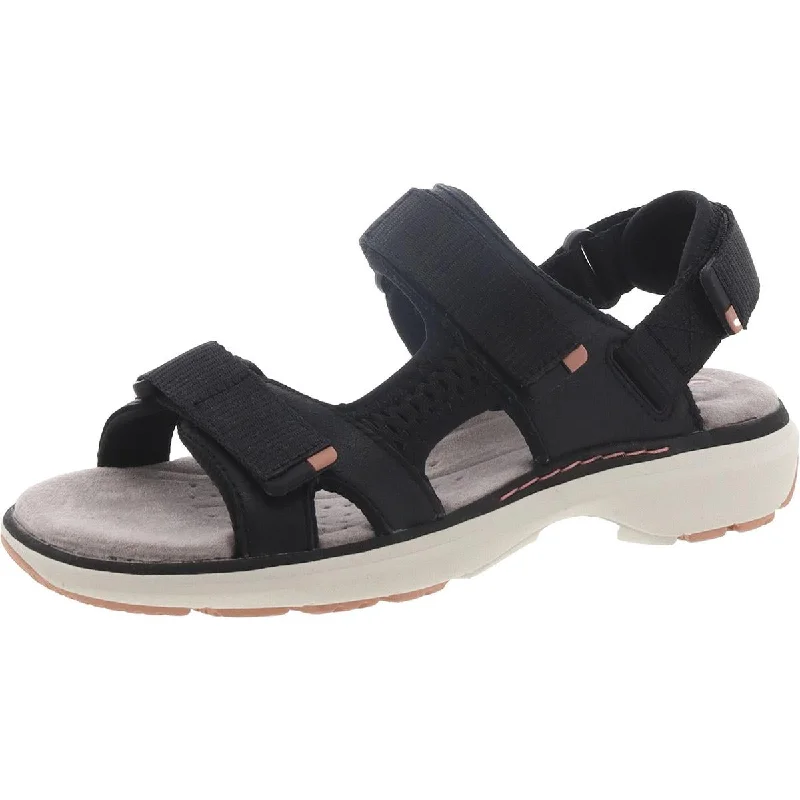 Unstructured by Clarks Womens Un Roam Step Leather Adjustable Sport Sandals