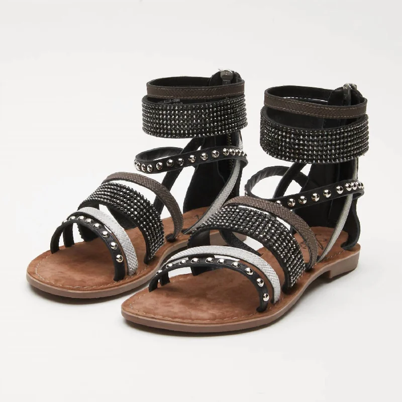 Women's Belalia Slingback Sandals In Black Multi