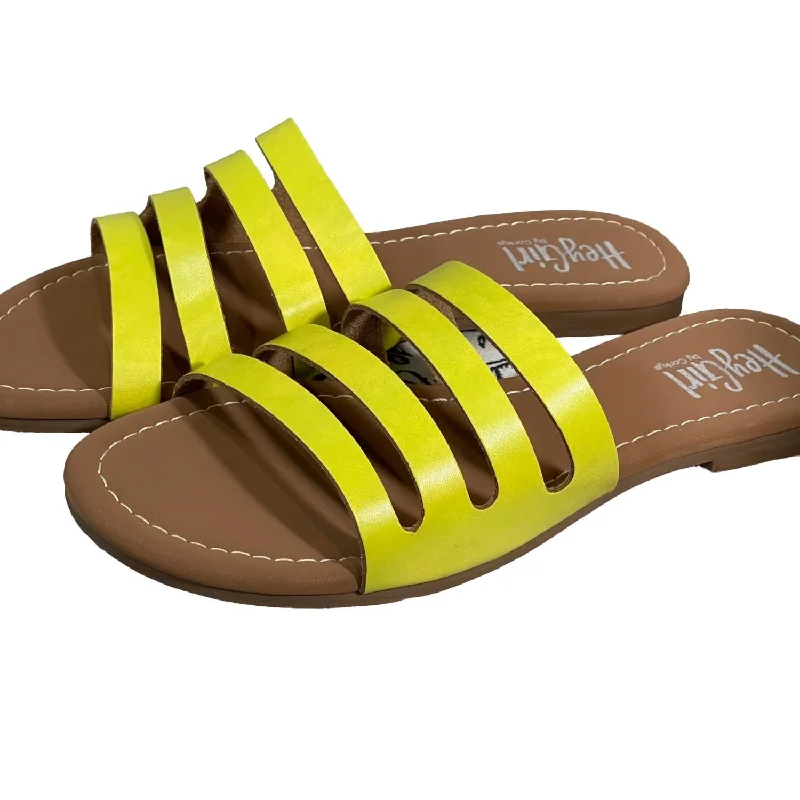 Women's Bikini Sandals In Yellow