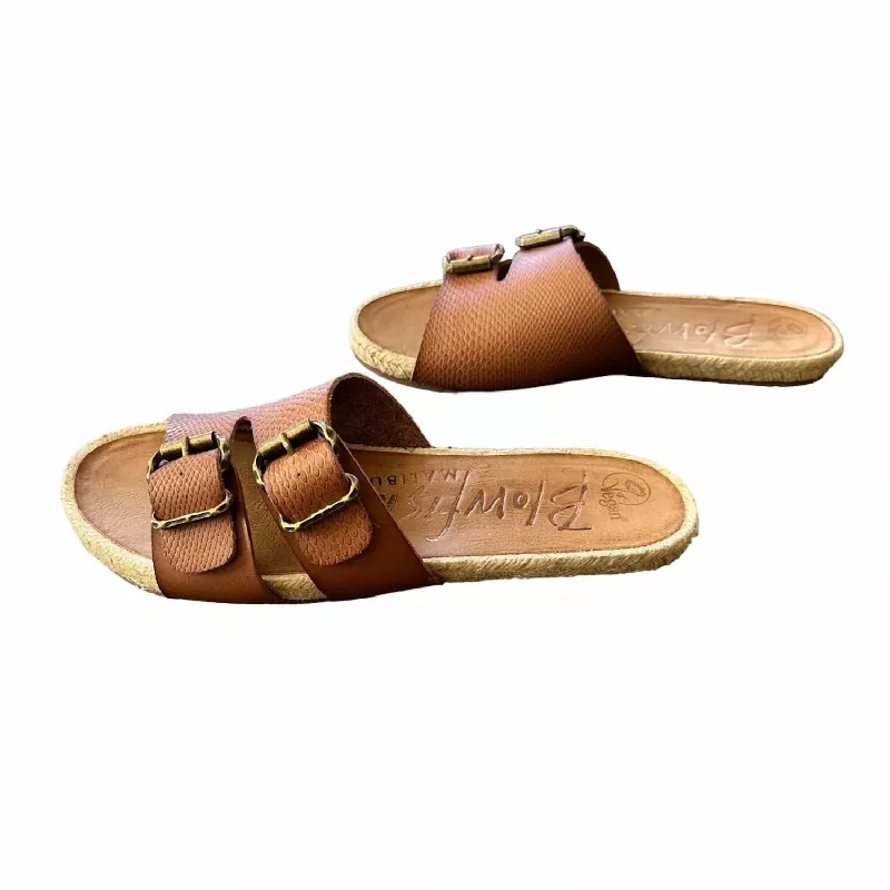 Women's Gennah Rope Slide Sandals In Arabian Sand Dyecut