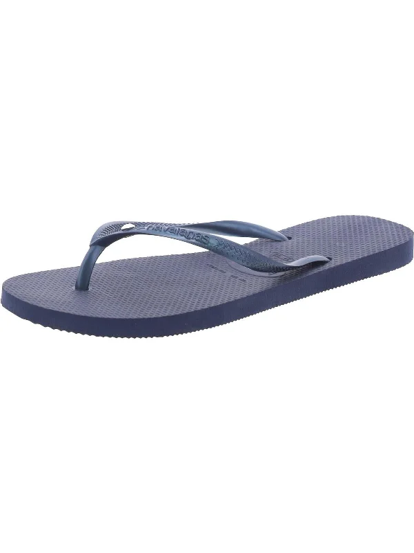 Womens Open Toe Slip On Thong Sandals