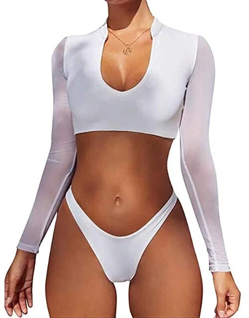 White swimsuit