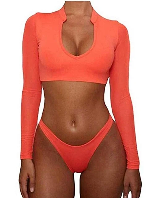 Orange swimsuit