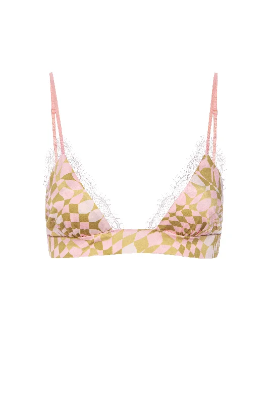 Gellar Bra  | Blush Checkboard