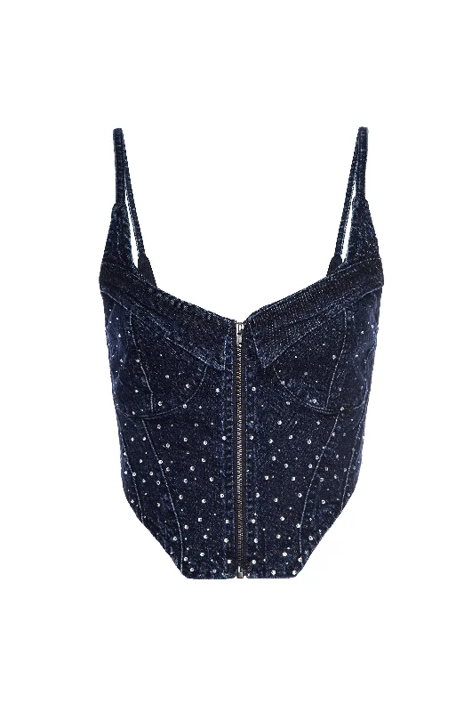 Iris Corset | Deep Ocean Wash