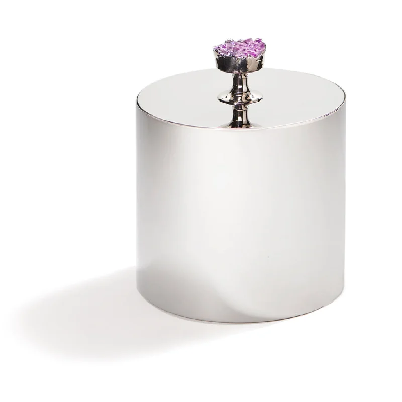 Hospitality Ice Bucket | Silver & Amethyst | Single