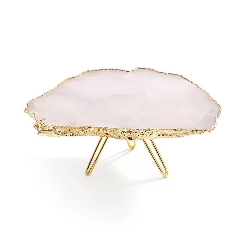 Torta Cake Stand | Rose Quartz & Gold | Single