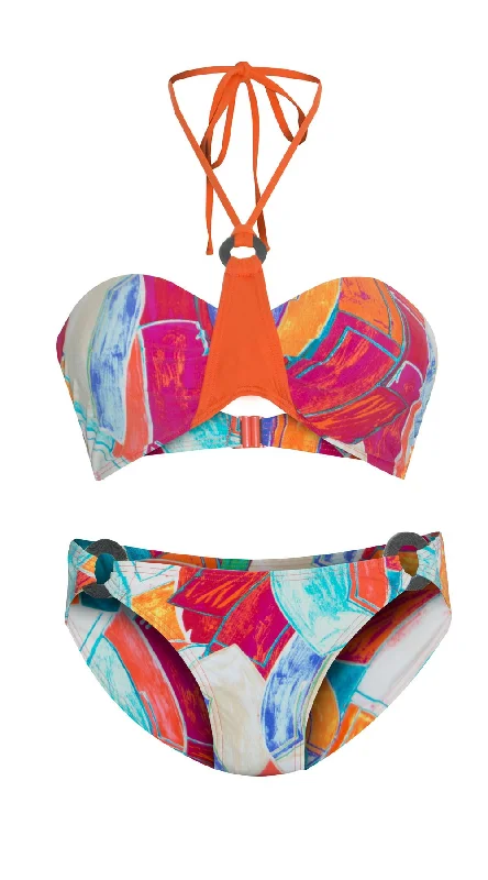 Gaudi Dual Cup U/W Bandeau (B/C, D/DD & E/F cup) & Trim Pant (Orange)