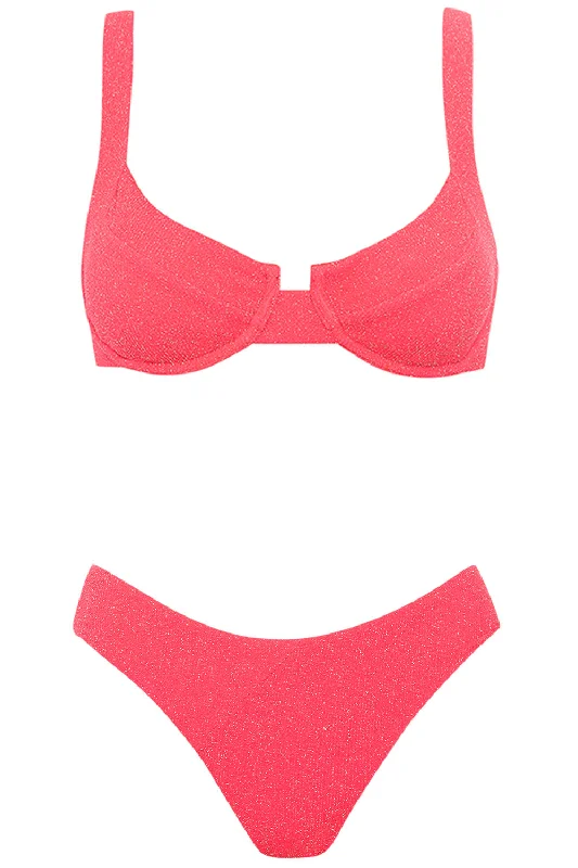 Laguna Bikini Cherry Lurex Set