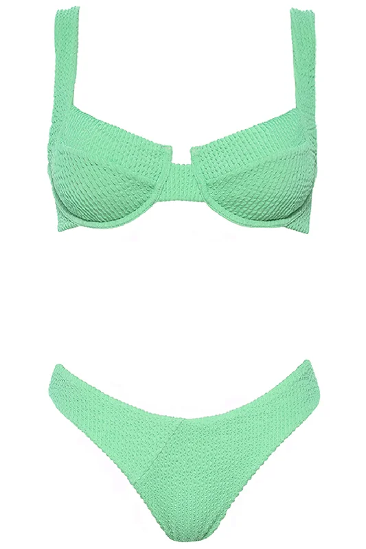 Laguna Bikini Crinkle Mint Set