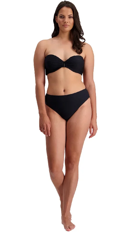 Manhattan U/W Bandeau - C/D, DD/E  cup (Black) & Mid Rise Pant