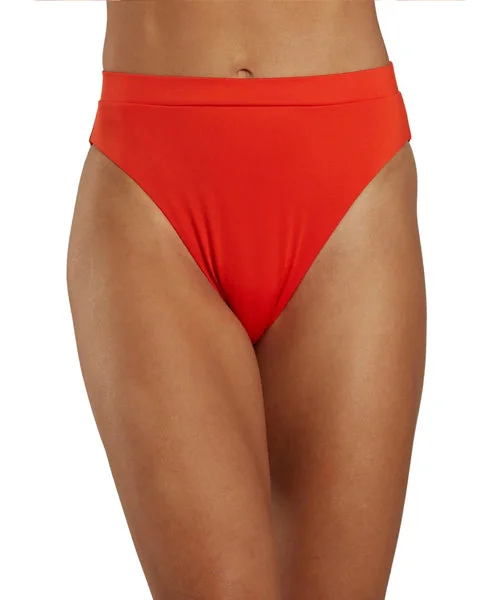 Nike Swim Women's Essential High Waist Bikini Bottom Bright Crimson