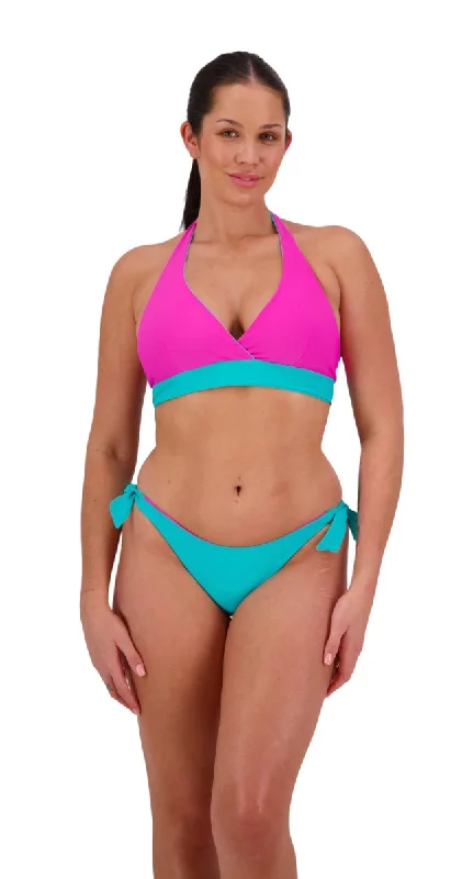 Reversible D/DD Halter & Tie Side Pant (Aqua/Pink)