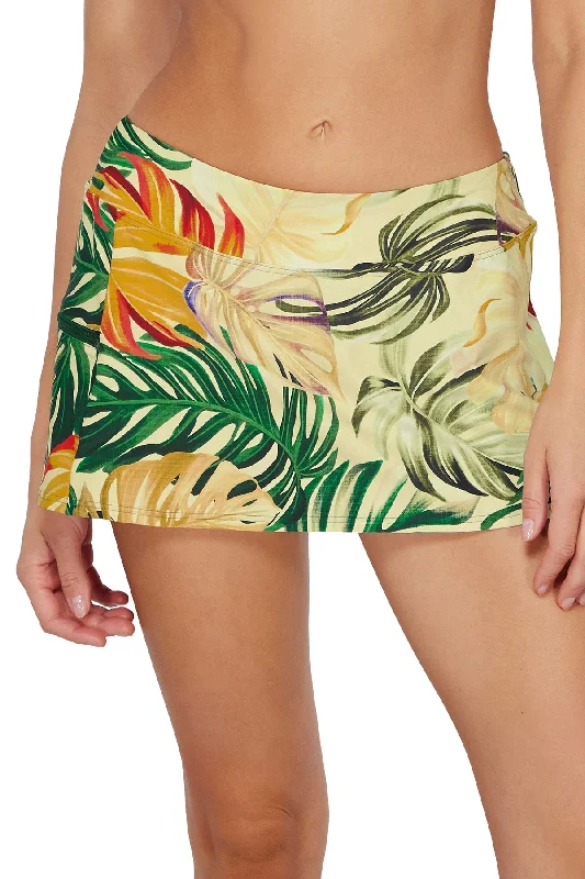 Sunsets Amber Oasis Sporty Swim Skirt Bottom