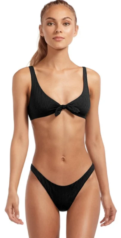 Vitamin A EcoRib Lou Bikini Top in Black