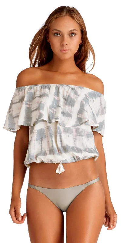 Vitamin A Fleetwood Crop Top in Cloudbreak 75TE CBB