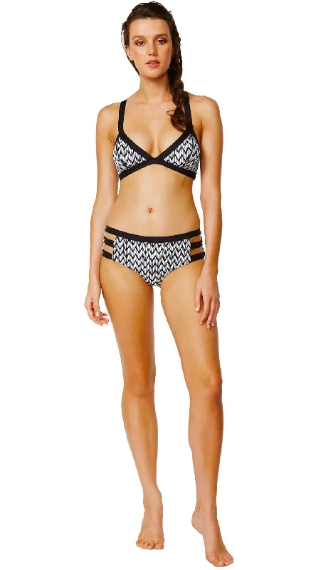 SOLD OUT - Ziggurat Banded Bralette & Banded Boyleg