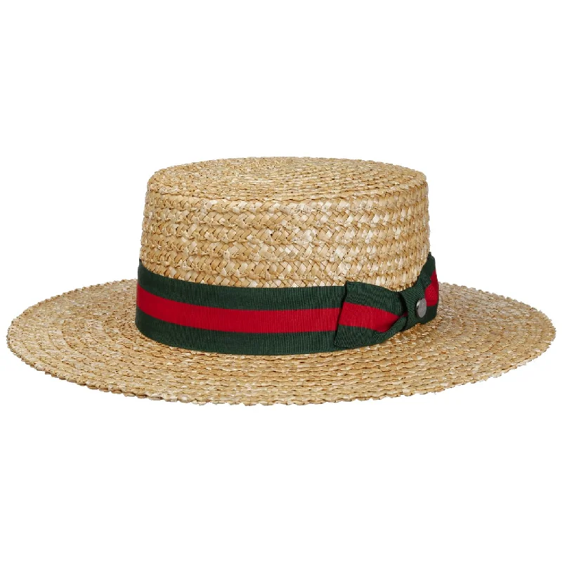 Boater Wheat Straw Hat by Lierys