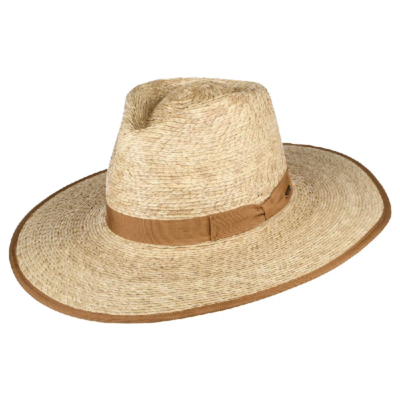 Brixton Hats Jo Rancher Straw Cowboy Hat - Natural-Tan