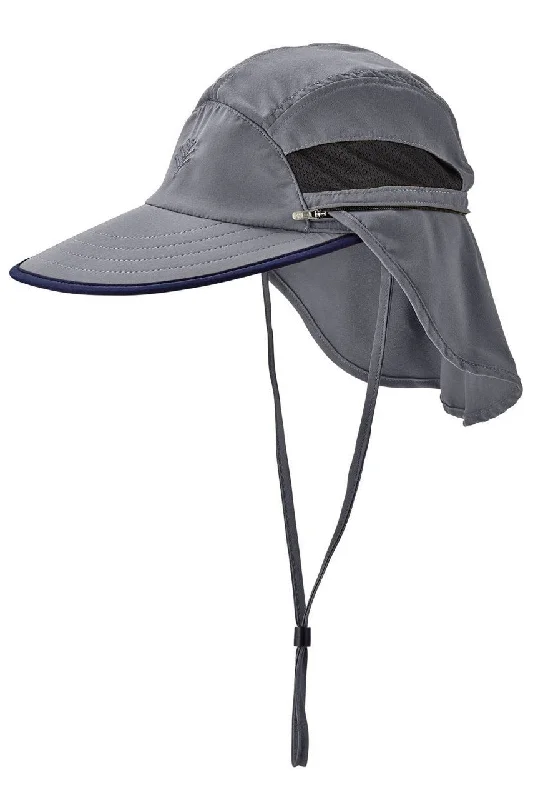 Caleb Convertible Fishing Cap | Carbon/Black