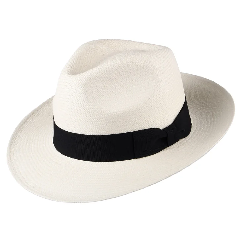 Failsworth Hats Grade 8 Panama Fedora Hat - Bleach