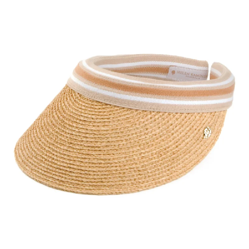 Helen Kaminski Hats Marina Raffia Straw Sun Visor - Natural