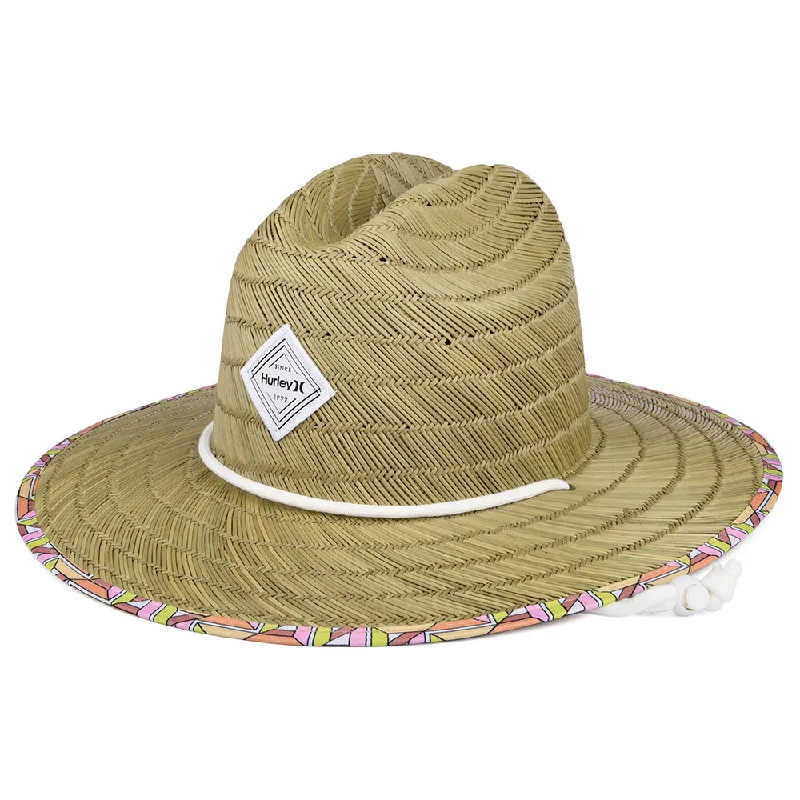 Hurley Hats Womens Diamond Straw Lifeguard Hat - Natural