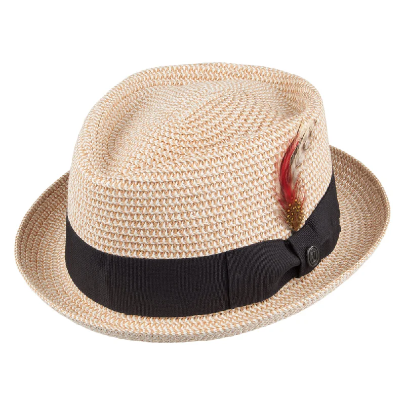 Jaxon & James Diamond Crown Toyo Braided Pork Pie Hat Natural Wholesale Pack