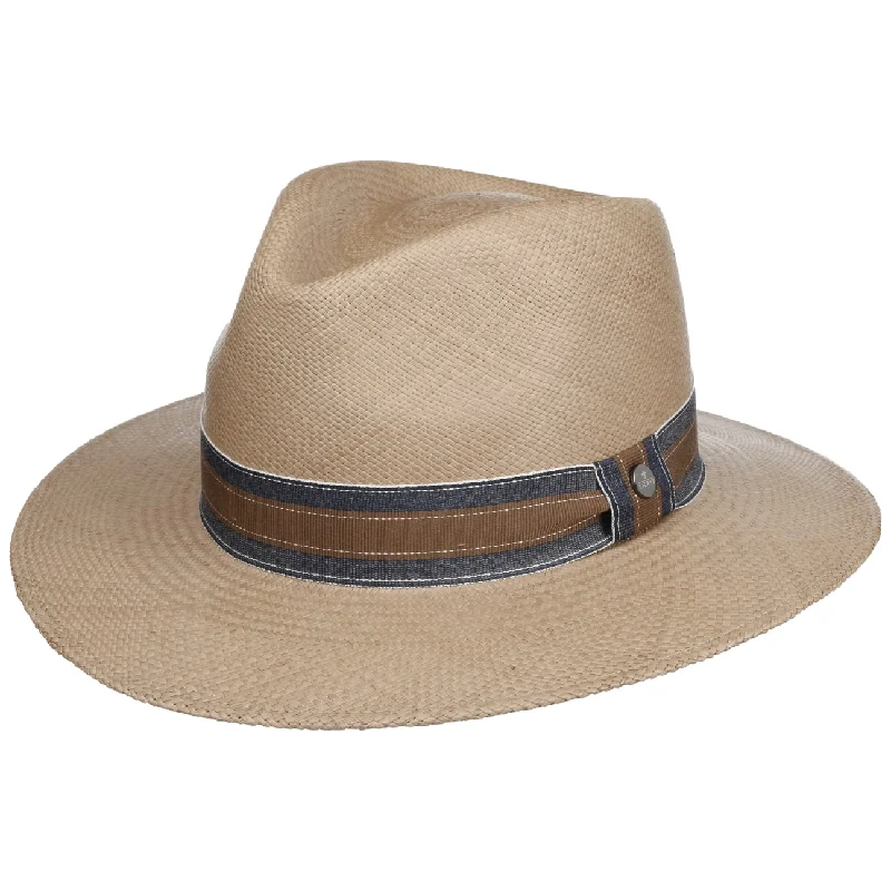 Jean Maroon Traveller Panama Hat by Lierys