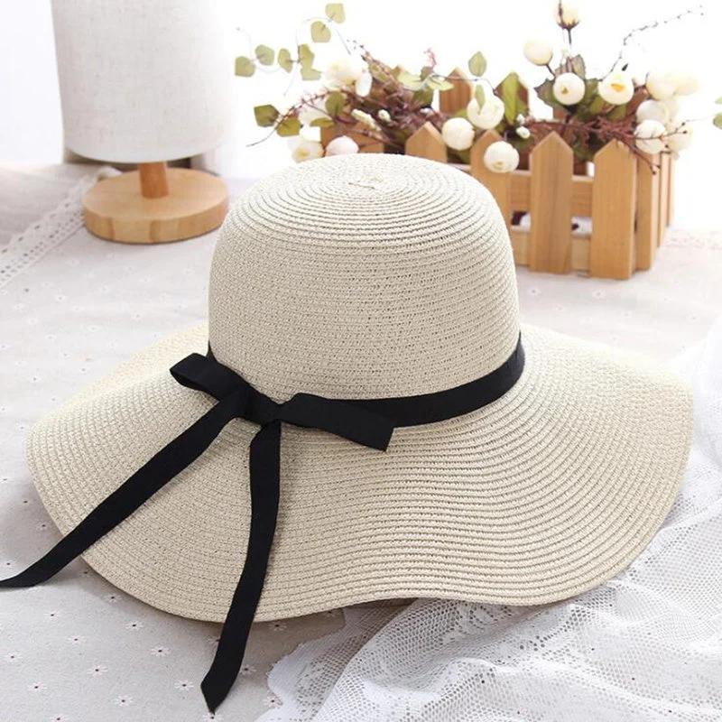 Ladies Foldable Beach Hat