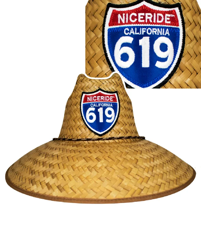 "Interstate 619" STRAW SUN HAT - Unisex Beach Hat