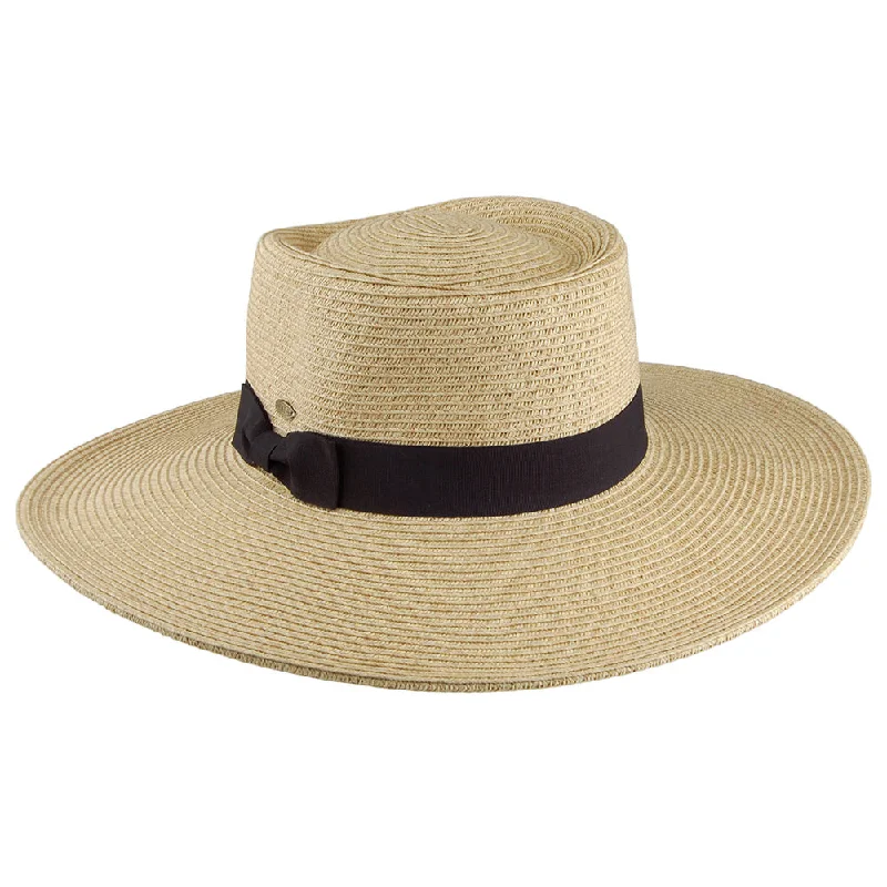 Scala Hats Big Brim Toyo Straw Sun Hat - Natural