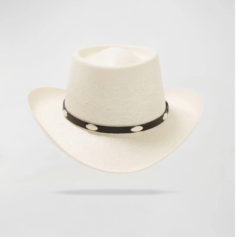 The Modern Classic Straw Pork Pie Cowboy Hat - Beige