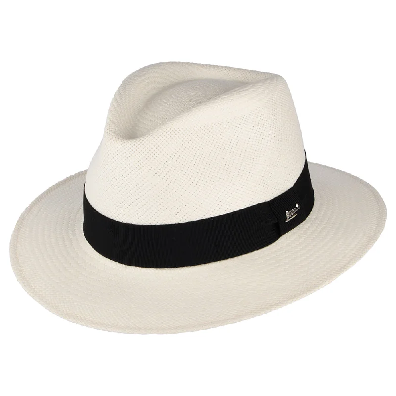 Whiteley Hats Sandown Panama Fedora Hat - Bleach